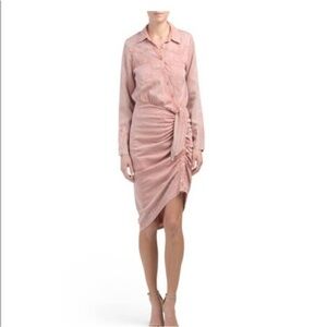 YFB Young Fabulous & Broke Delana Chambray Cottagecore Shirt Dress Size M